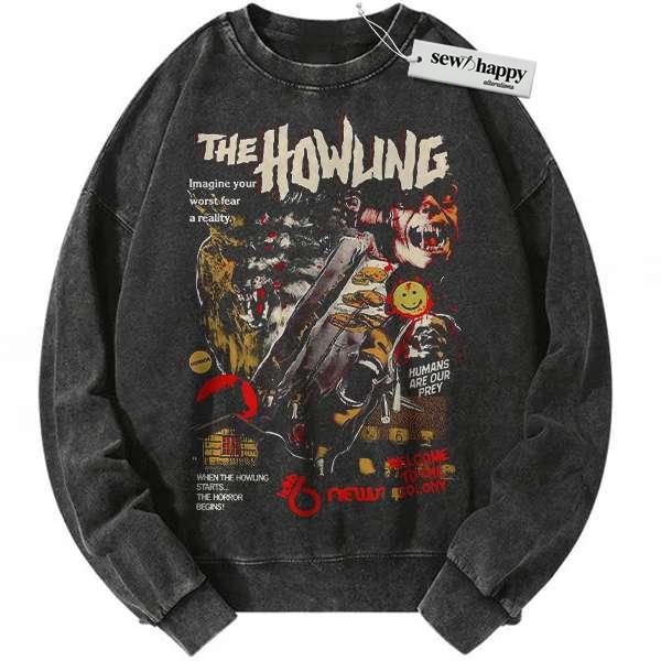 Wash Sweatshirt The Howling Sweatshirt, Halloween Sweatshirt, Horror Movie Sweatshirt, Vintage Sweater