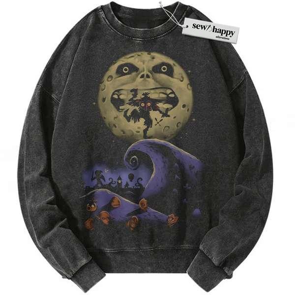 Wash Sweatshirt The Legend of Zelda: Majora's Mask Sweatshirt, Game Sweatshirt, Vintage Sweatshirt