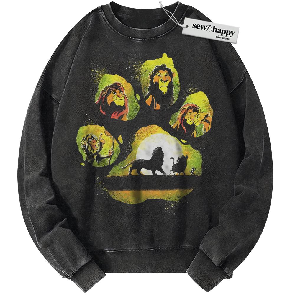 Wash Sweatshirt The Lion King Sweatshirt, Animated Sweatshirt, Vintage Sweater