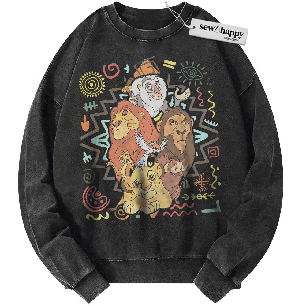 Wash Sweatshirt The Lion King Sweatshirt, Animated Sweatshirt, Vintage Sweater
