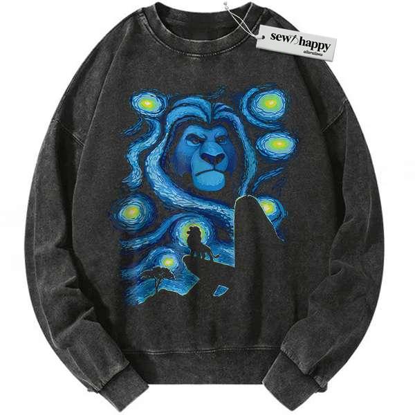 Wash Sweatshirt The Lion King Sweatshirt, Animated Sweatshirt, Vintage Sweatshirt Wash Sweatshirt The Lion King Sweatshirt, Animated Sweatshirt, Vintage Sweatshirt - Image 1