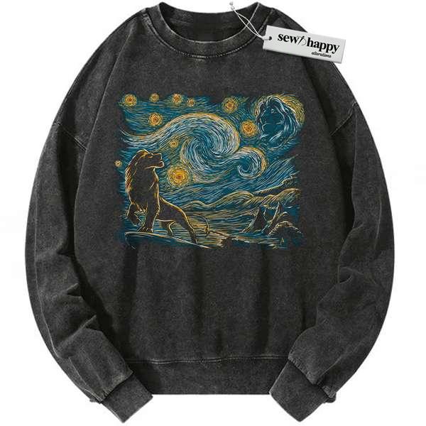 Wash Sweatshirt The Lion King Sweatshirt, Animated Sweatshirt, Vintage Sweatshirt
