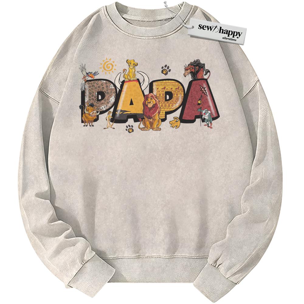 Wash Sweatshirt The Lion King Sweatshirt, Father's Day Sweatshirt, Animated Sweatshirt, Vintage Sweater