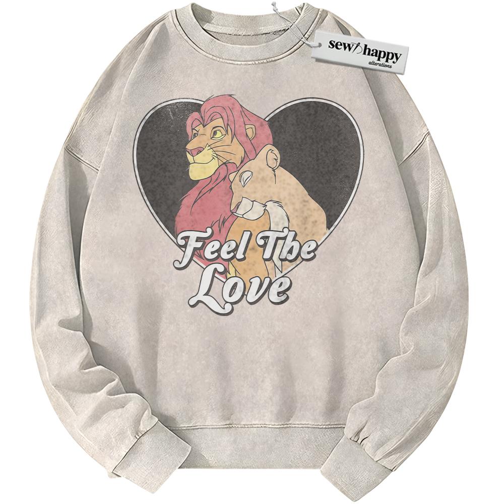Wash Sweatshirt The Lion King Sweatshirt, Valentine's Day Sweatshirt, Animated Sweatshirt, Vintage Sweater