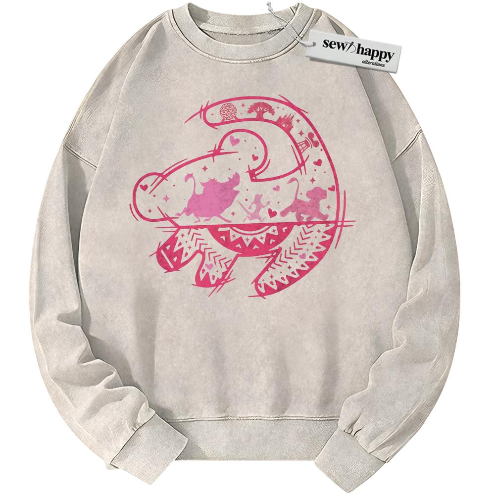 Wash Sweatshirt The Lion King Sweatshirt, Valentine's Day Sweatshirt, Animated Sweatshirt, Vintage Sweater