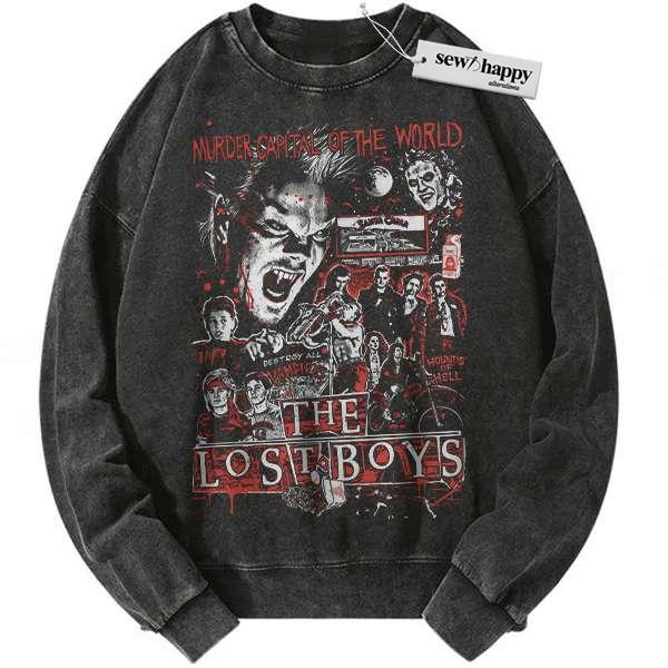 Wash Sweatshirt The Lost Boys Sweatshirt, Halloween Sweatshirt, Horror Sweatshirt, Vintage Sweater