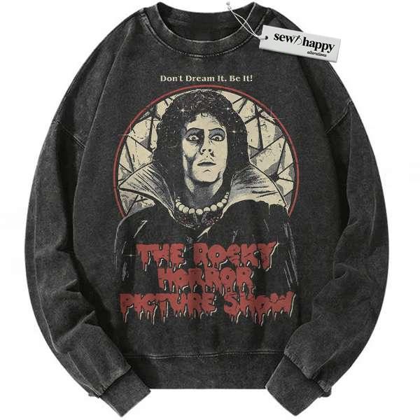Wash Sweatshirt The Rocky Horror Picture Show Sweatshirt, Halloween Sweatshirt, Horror Movie Sweatshirt, Vintage Sweater
