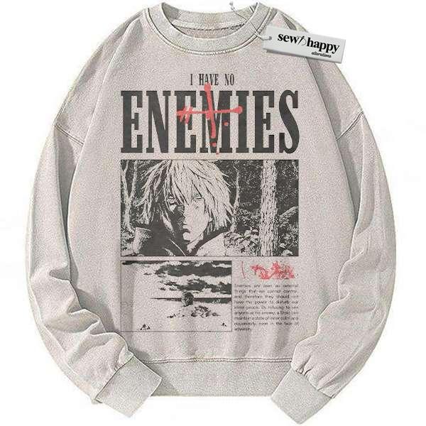 Wash Sweatshirt Thorfinn Sweatshirt, Vinland Saga Sweatshirt, Anime Sweatshirt, Vintage Sweater