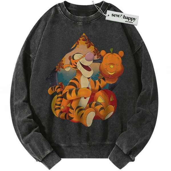 Wash Sweatshirt Tigger Sweatshirt, Winnie the Pooh Sweatshirt, Animated Sweatshirt, Vintage Sweatshirt