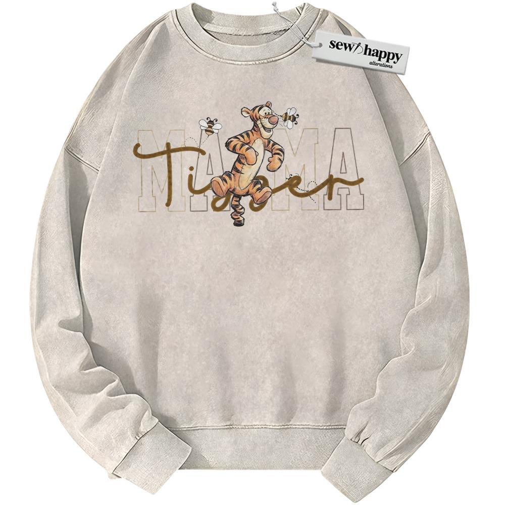 Wash Sweatshirt Tigger Sweatshirt, Winnie-the-Pooh Sweatshirt, Mother's Day Sweatshirt, Animated Sweatshirt, Vintage Sweater