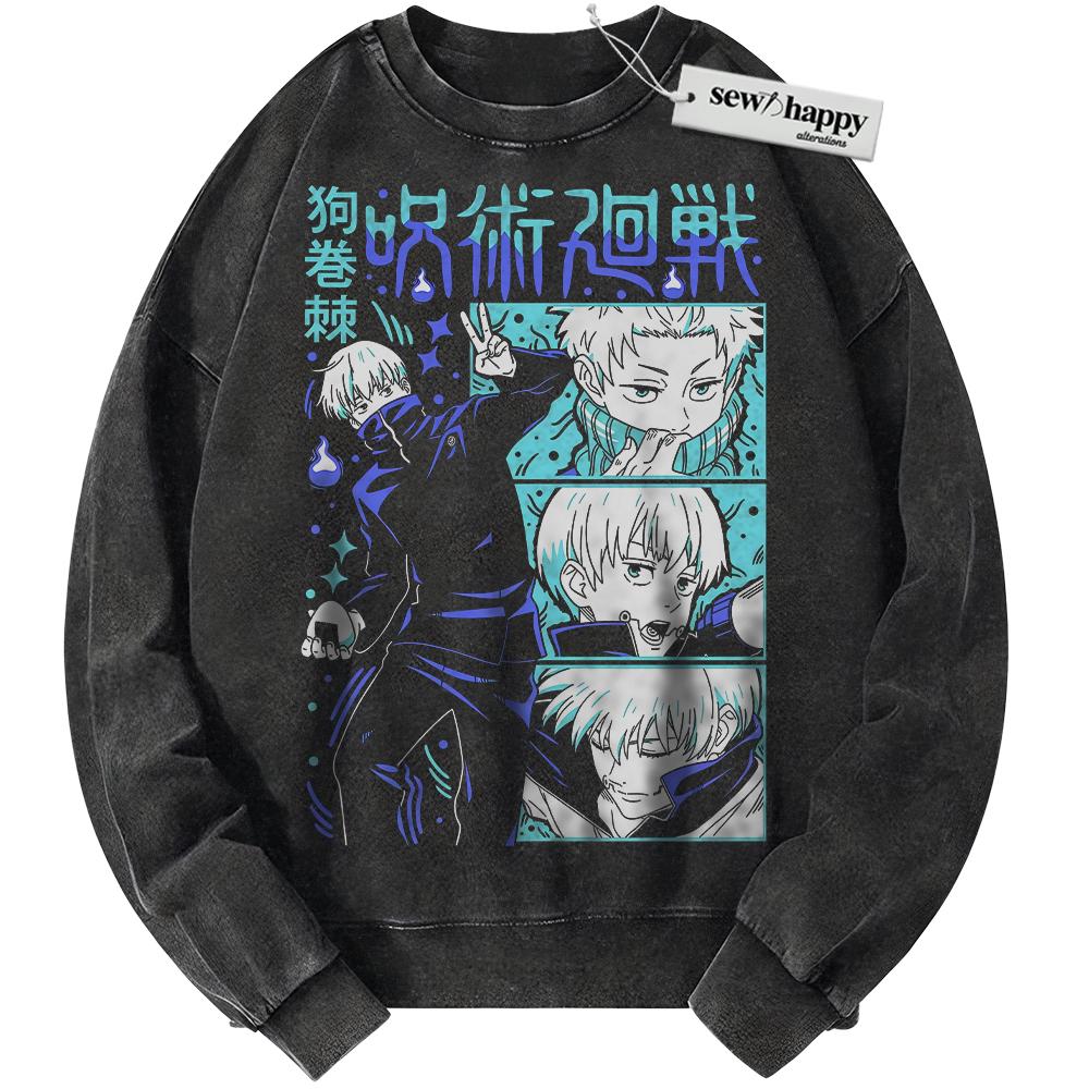 Wash Sweatshirt Toge Inumaki Sweatshirt, Jujutsu Kaisen Sweatshirt, Anime Sweatshirt, Vintage Sweater Wash Sweatshirt Toge Inumaki Sweatshirt, Jujutsu Kaisen Sweatshirt, Anime Sweatshirt, Vintage Sweater - Image 1