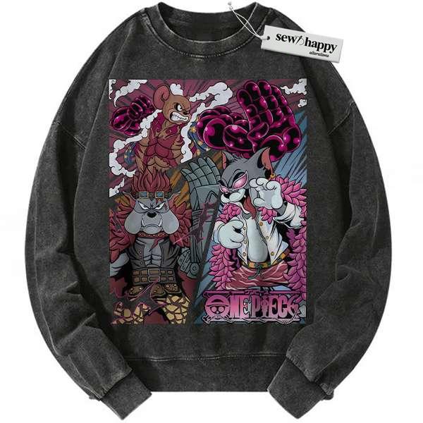 Wash Sweatshirt Tom and Jerry Sweatshirt, Animated Sweatshirt, Vintage Sweatshirt