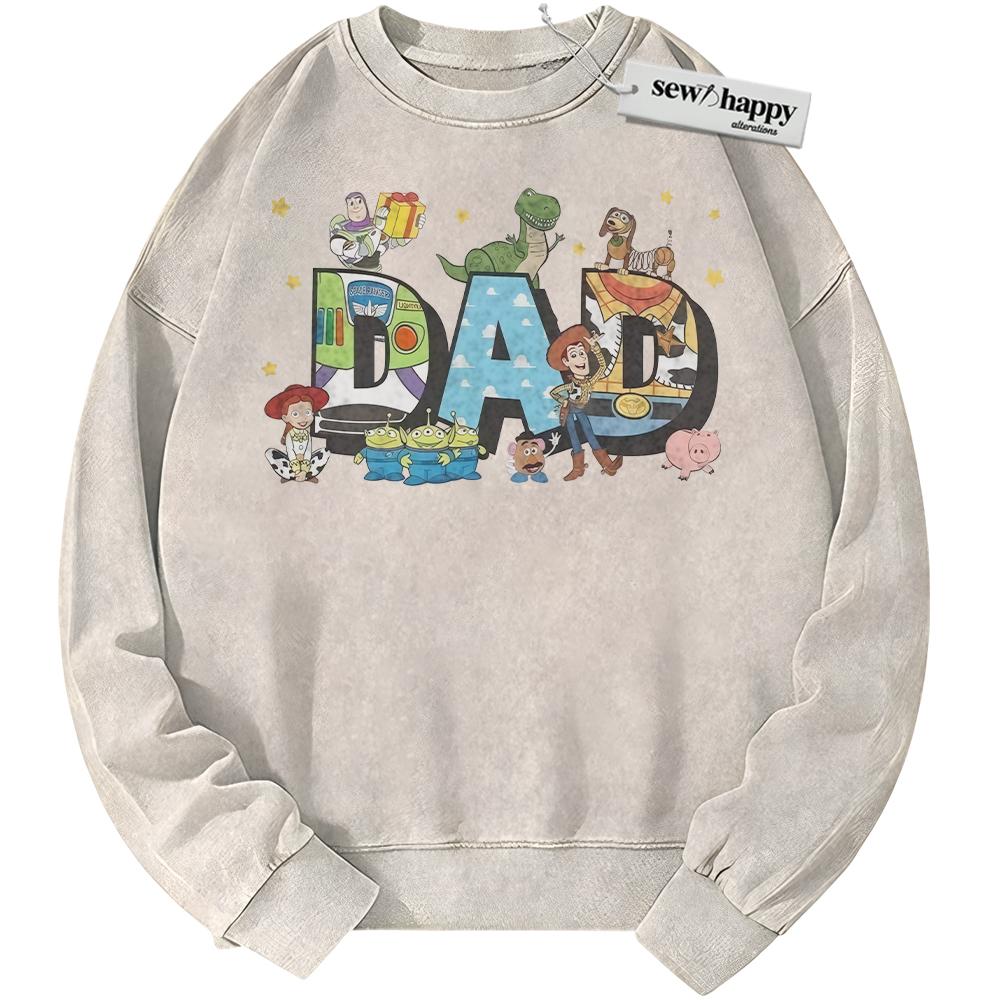 Wash Sweatshirt Toy Story Sweatshirt, Father's Day Sweatshirt, Animated Sweatshirt, Vintage Sweater