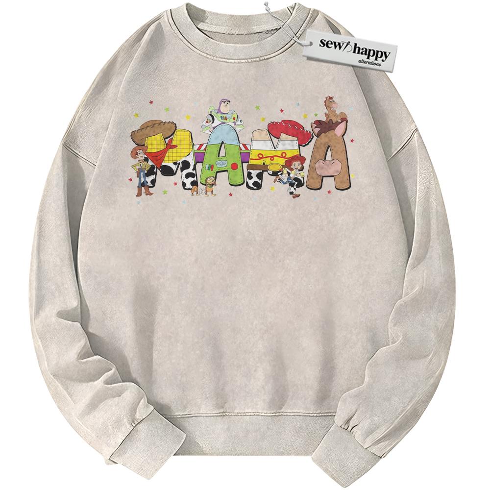 Wash Sweatshirt Toy Story Sweatshirt, Mother's Day Sweatshirt, Animated Sweatshirt, Vintage Sweater