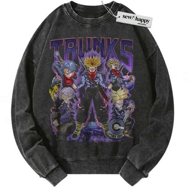 Wash Sweatshirt Trunks Sweatshirt, Dragon Ball Sweatshirt, DBZ Sweatshirt, Anime Sweatshirt, Vintage Sweater