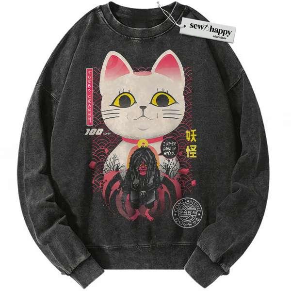 Wash Sweatshirt Turbo Granny Sweatshirt, Dandadan Sweatshirt, Anime Sweatshirt, Vintage Sweatshirt