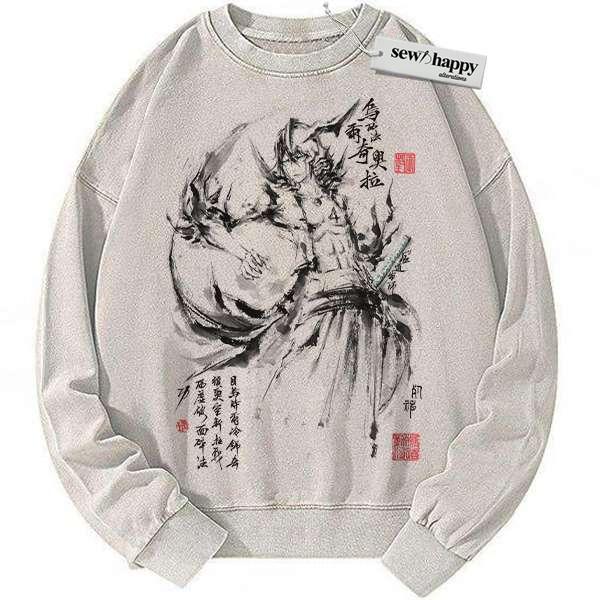 Wash Sweatshirt Ulquiorra Cifer Sweatshirt, Bleach Sweatshirt,  Anime Sweatshirt, Vintage Sweater