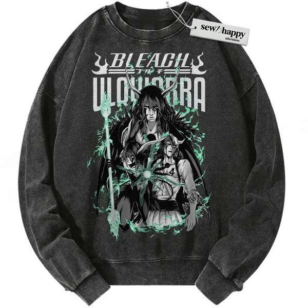 Wash Sweatshirt Ulquiorra Cifer Sweatshirt, Bleach Sweatshirt, Anime Sweatshirt, Vintage Sweatshirt