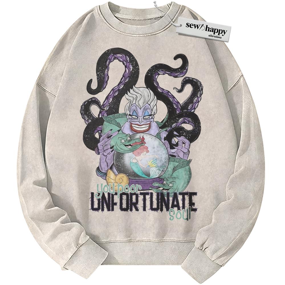 Wash Sweatshirt Ursula Sweatshirt, The Little Mermaid Sweatshirt, Animated Sweatshirt, Vintage Sweater