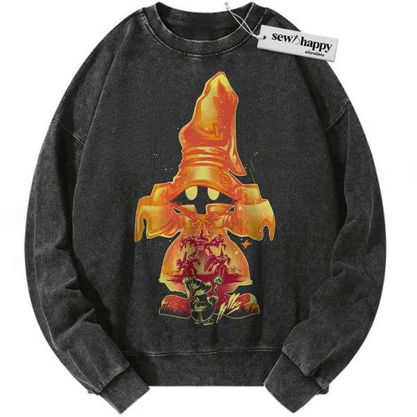 Wash Sweatshirt Vivi Ornitier Sweatshirt, Final Fantasy Sweatshirt, Game Sweatshirt, Vintage Sweatshirt