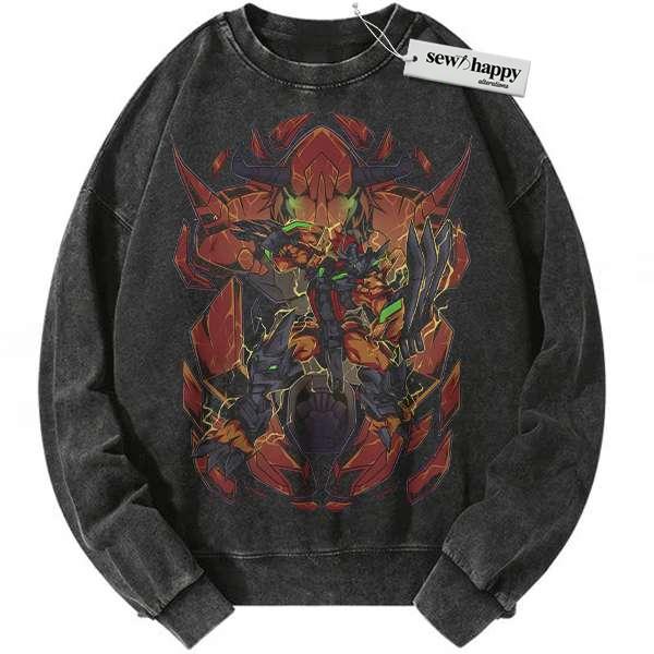 Wash Sweatshirt WarGreymon Sweatshirt, Digimon Adventure Sweatshirt, Anime Sweatshirt, Vintage Sweatshirt