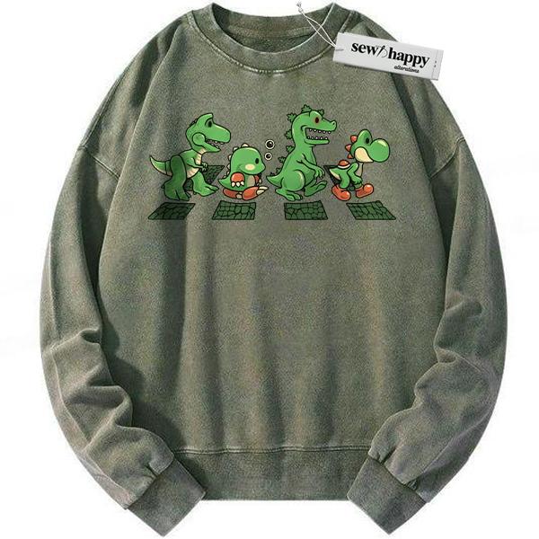 Wash Sweatshirt Yoshi Sweatshirt, Super Mario Sweatshirt, Game Sweatshirt, Vintage Sweatshirt Wash Sweatshirt Yoshi Sweatshirt, Super Mario Sweatshirt, Game Sweatshirt, Vintage Sweatshirt - Image 1